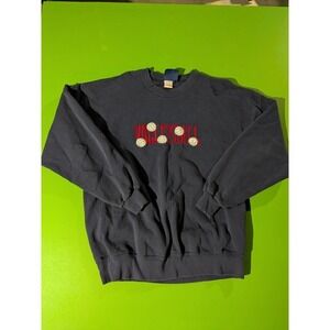 Vtg‎ Oarsman 913 Sweatshirt Men XL Blue Volleyball USA Made College Embroidered
